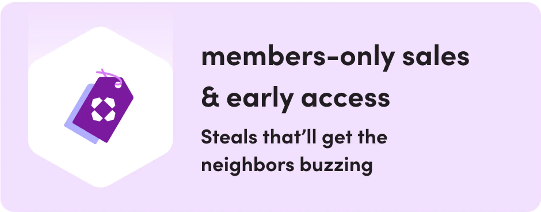 Member Exclusive sales